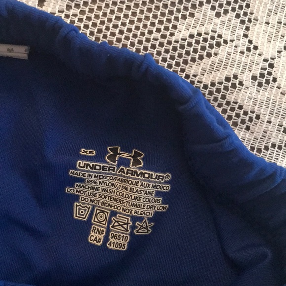 Under Armour Workout running shorts booty shorts BLUE - Picture 6 of 7